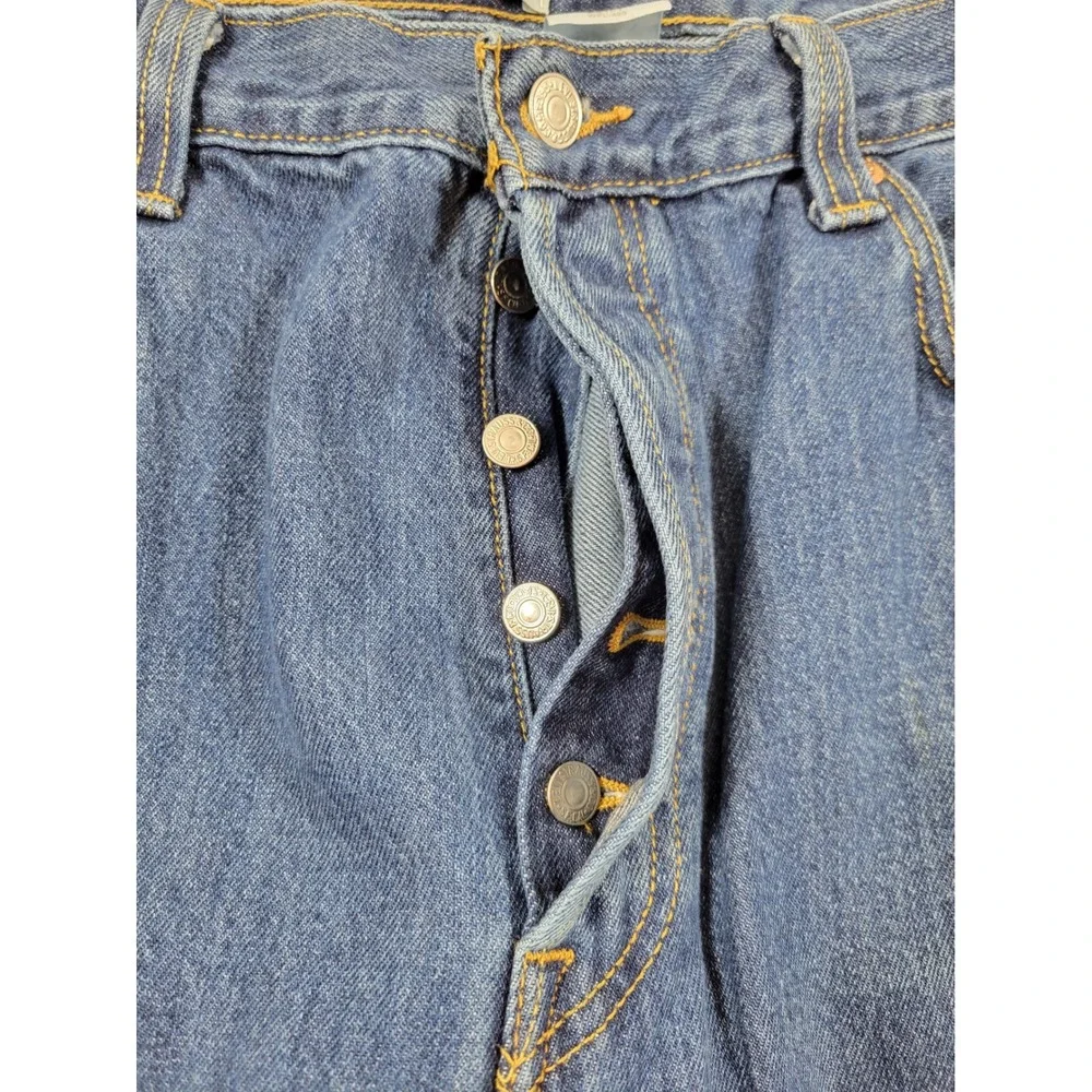 Vintage Levi's 501 Jeans Mens 36x36 Blue Excellent Straight Leg Button Fly Denim